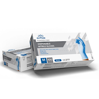 Intco Disposable Blue Nitrile Glove
